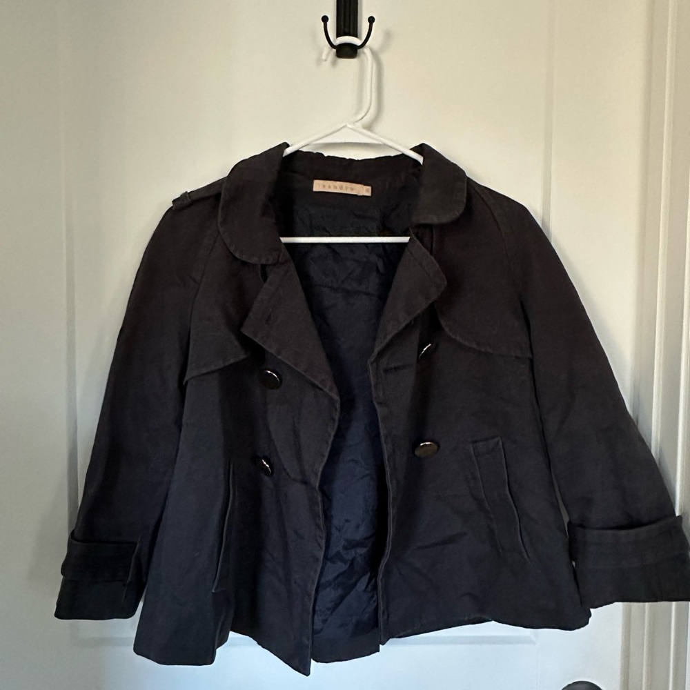 Vintage Sandro Cropped Trench Coat